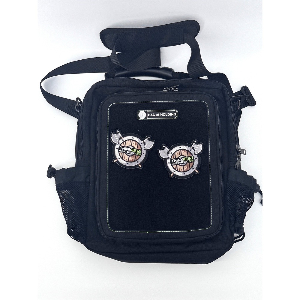 ThinkGeek Bag of Holding Messenger Bag Large Black Tactical Gamer RPG Nerd
